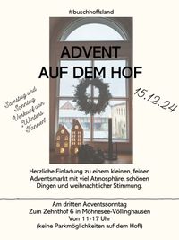 Fyer Adventsmarkt auf dem buschhoffsland 15.12.2024 11-17 Uhr